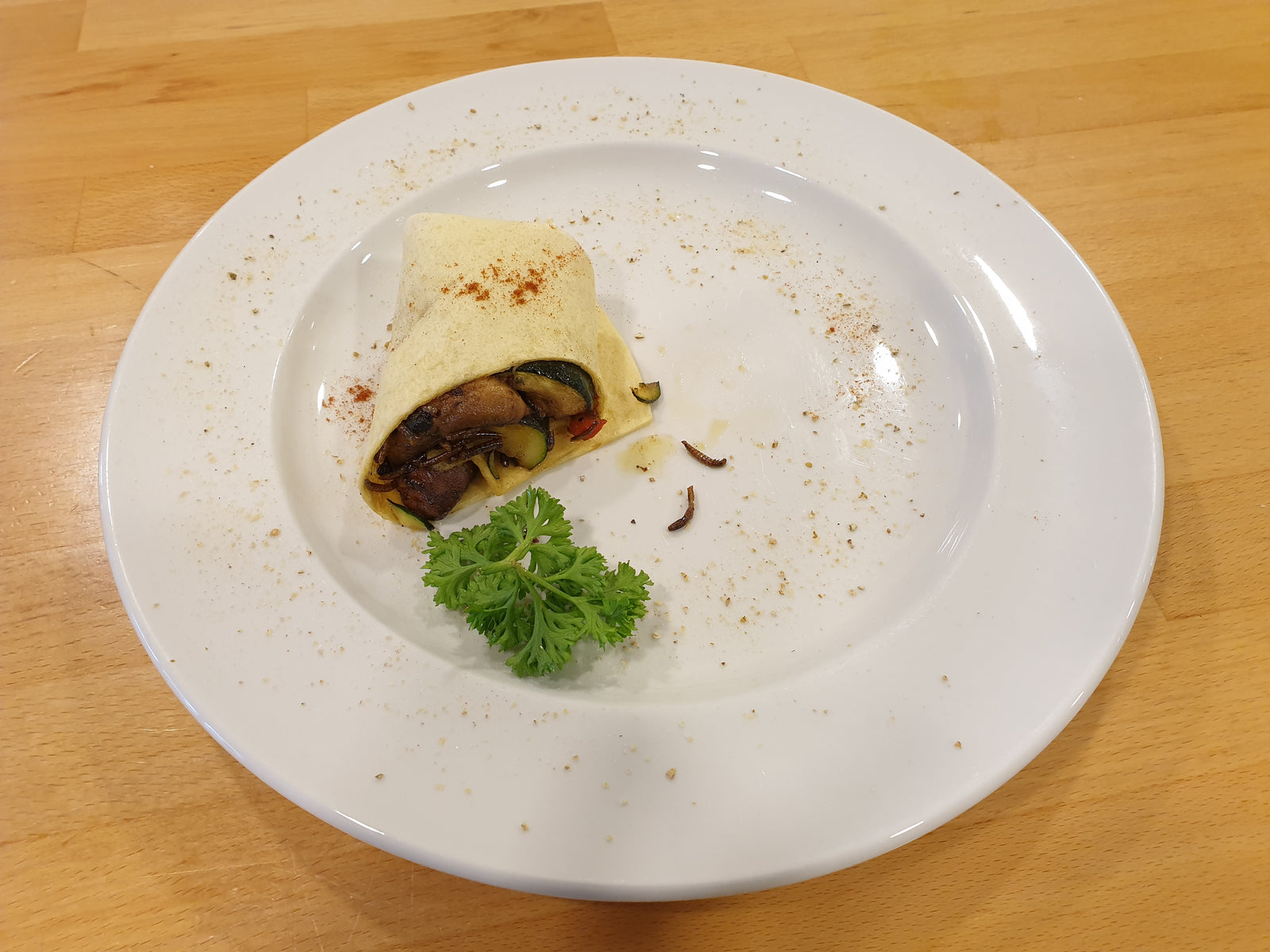 Mexikanischer Insekten-Wrap | Insekten-Koch Oliver Schendzielorz