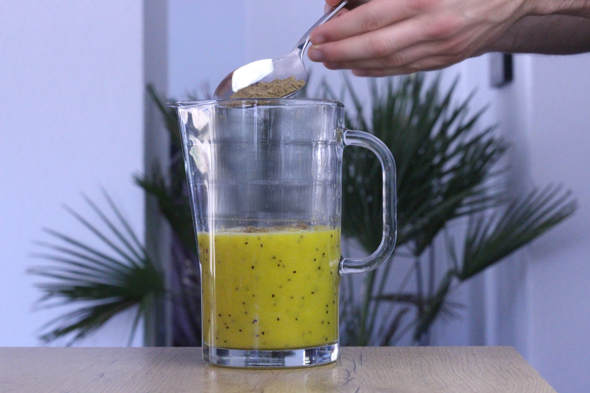 Proteinreicher Früchte-Smoothie