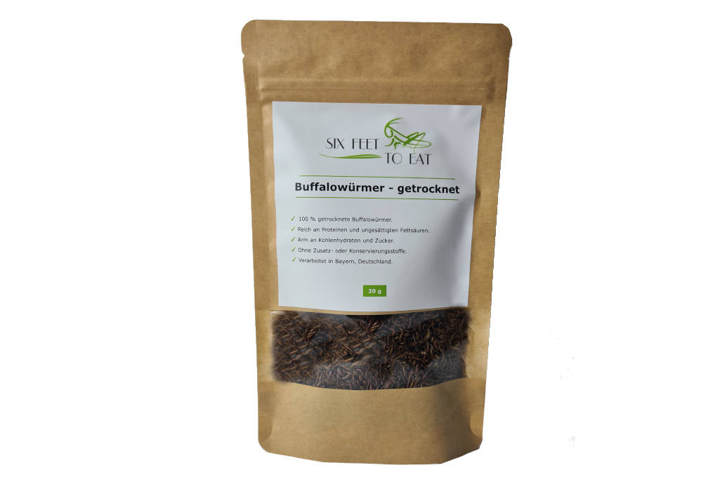 Buffalowürmer für den menschlichen Verzehr