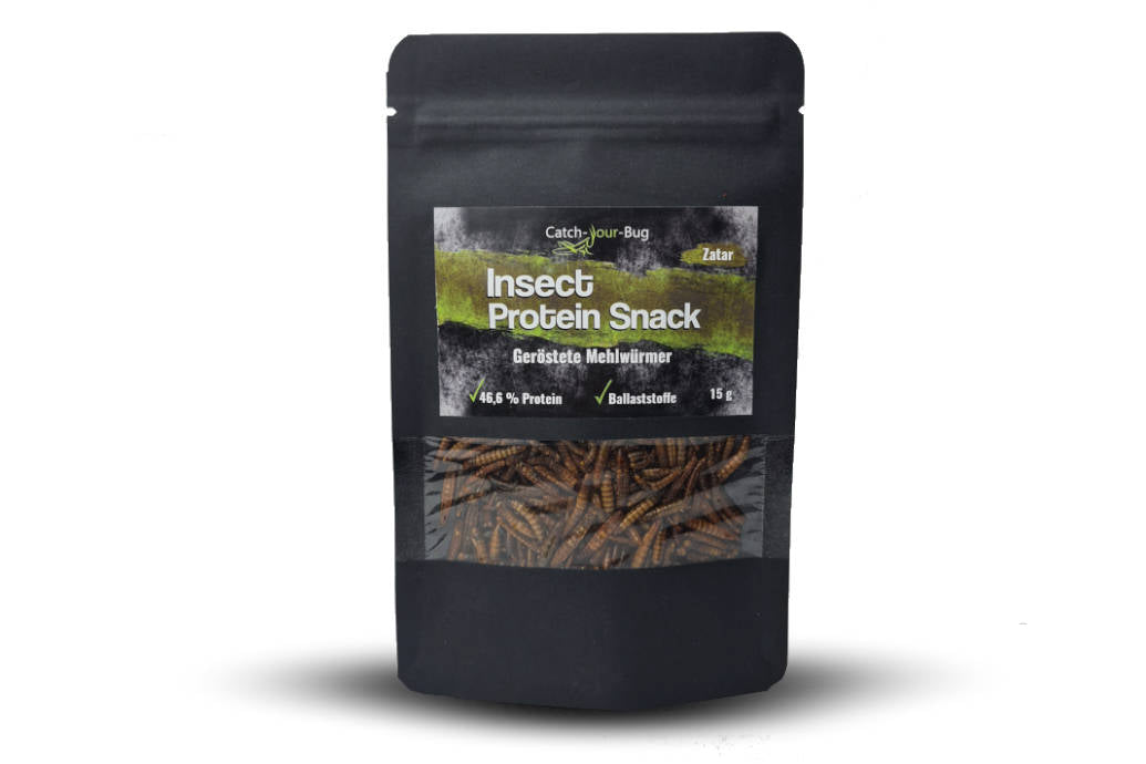 Insektenprotein Snack mit Mehlwürmern