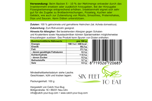 Insektenmehl zum Kochen und Essen