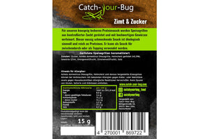 10er-Vorratspack: Insektensnack - Zimt & Zucker, je 15 g