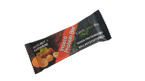 Insekten Proteinriegel Hazelnut-Mandarine 10er-Pack, je 40 g