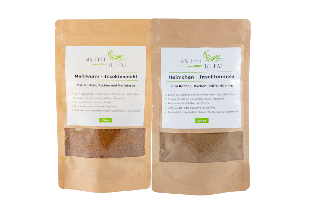 Insektenmehle für den menschlichen Verzehr